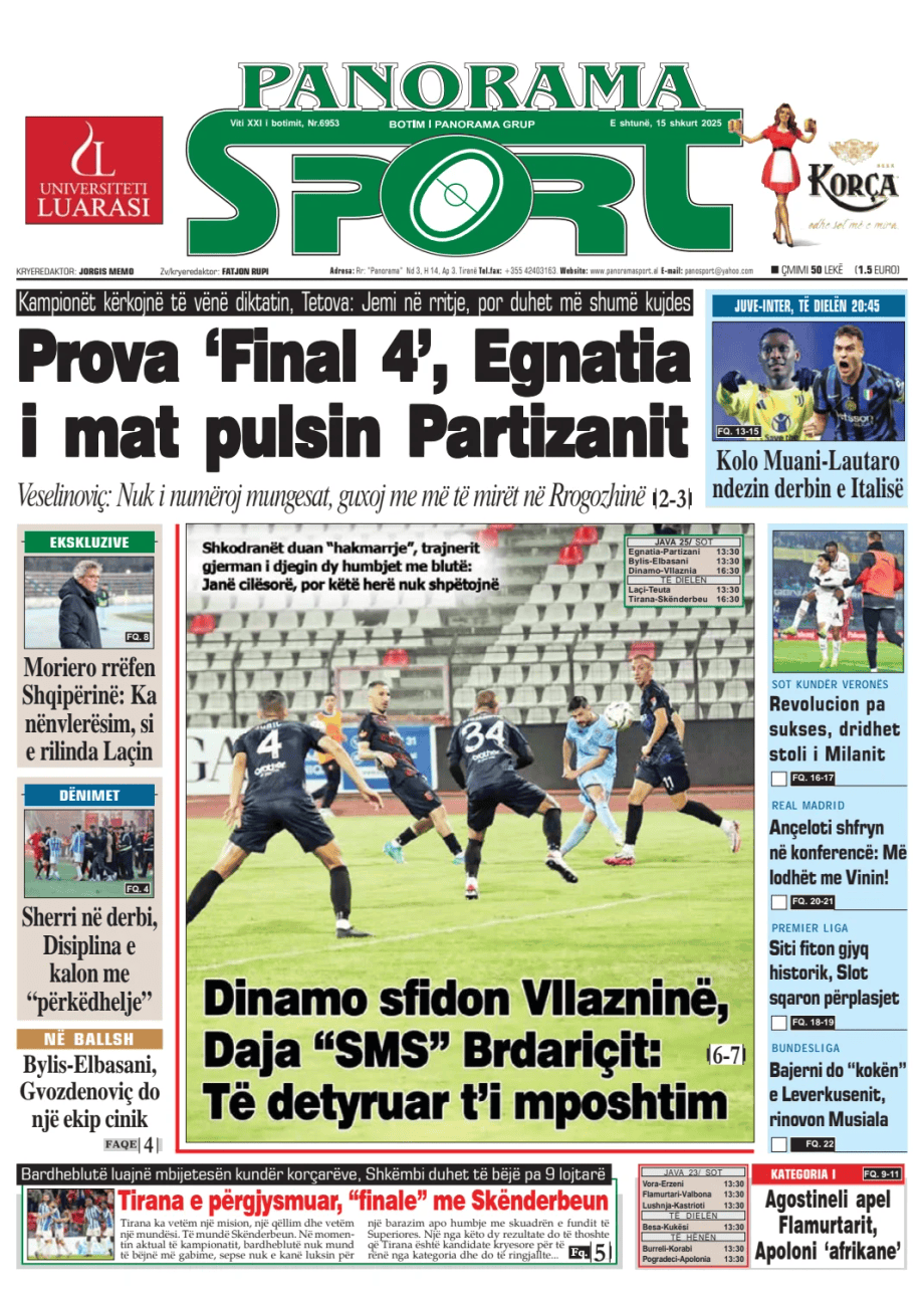 Prima-pagina-Panorama Sport-oggi-edizione-di-oggi-20250215